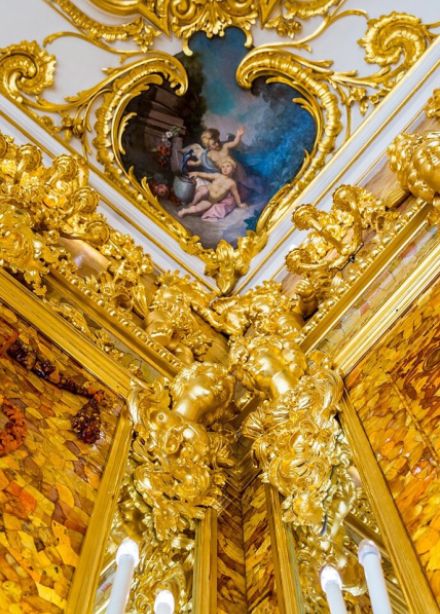 Пушкин. Екатерининский дворец, парк. Янтарная комната (без очереди)