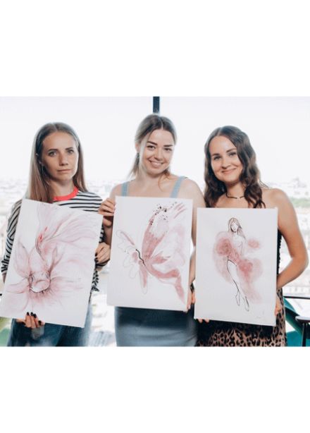 Арт-вечеринка Artvibes. Рисуем вином с видом на Аврору