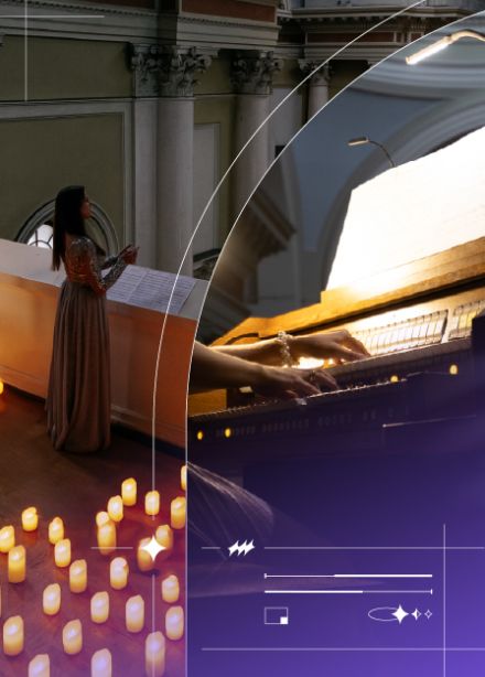 Орган и сопрано при свечах