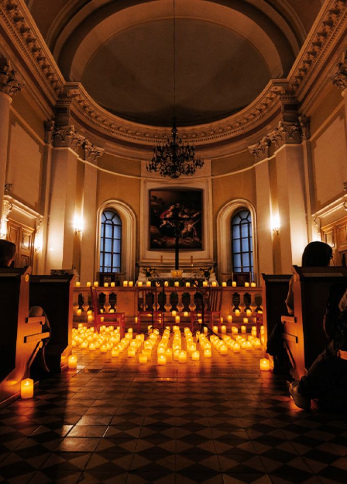 Иоганн Себастьян Бах в сиянии свечей