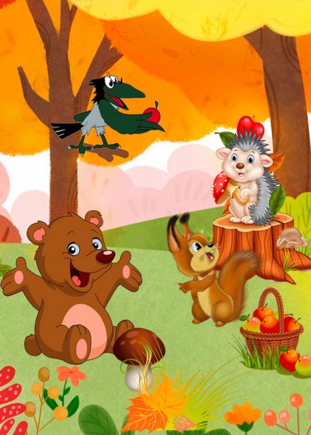 "Осенний переполох" кукольный спектакль, весёлые сказки с Люсей Вороной