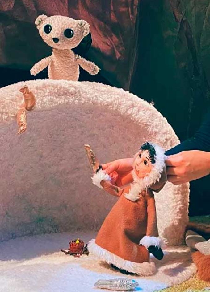 Ненка и северное сияние