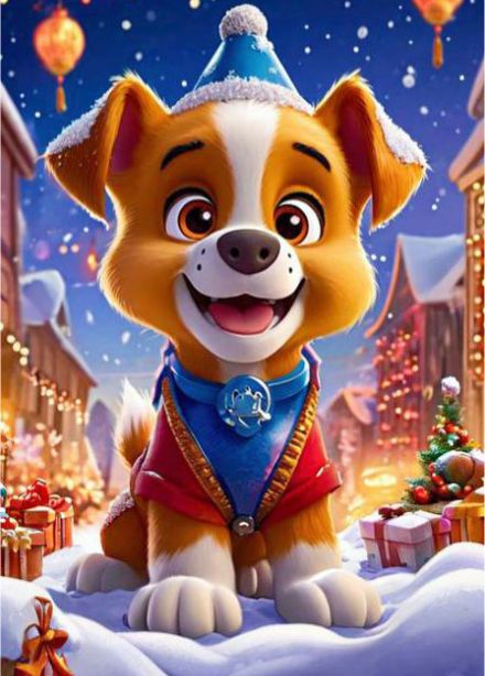 Новогодняя елка «Новогодние приключения щенков»