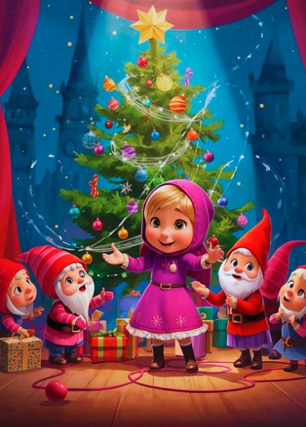 Маша у гномов на ёлке