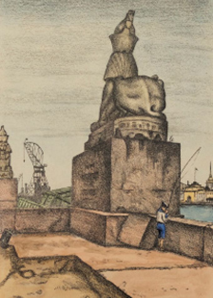 Выставка "Мстислав Добужинский. К 150-летию художника. Живопись, графика и книги из частных коллекций".