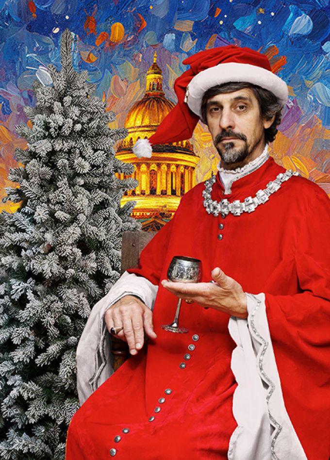 Александр Ливер, солист Женевской оперы и участник группы "Н.О.М" на новогоднем теплоходе